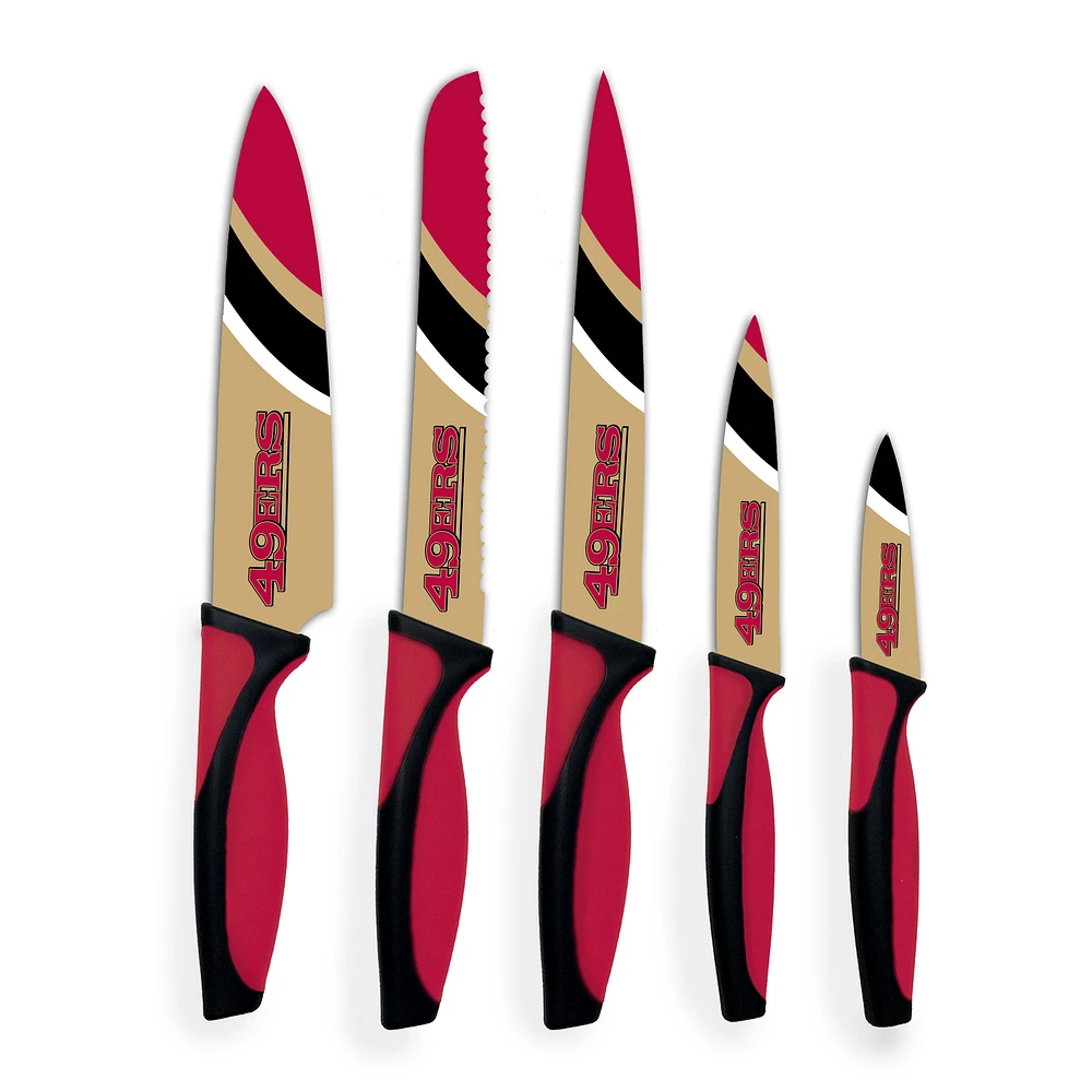 Woodrow San Francisco 49ers 5-Piece Stainless Steel Cutlery Knife Set