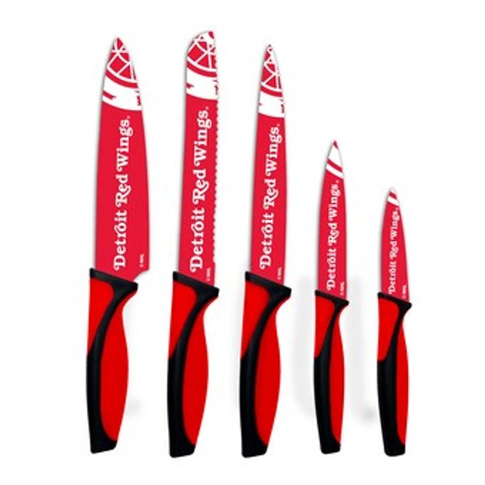 Woodrow Detroit Red Wings 5-Piece Stainless Steel Cutlery Knife Set