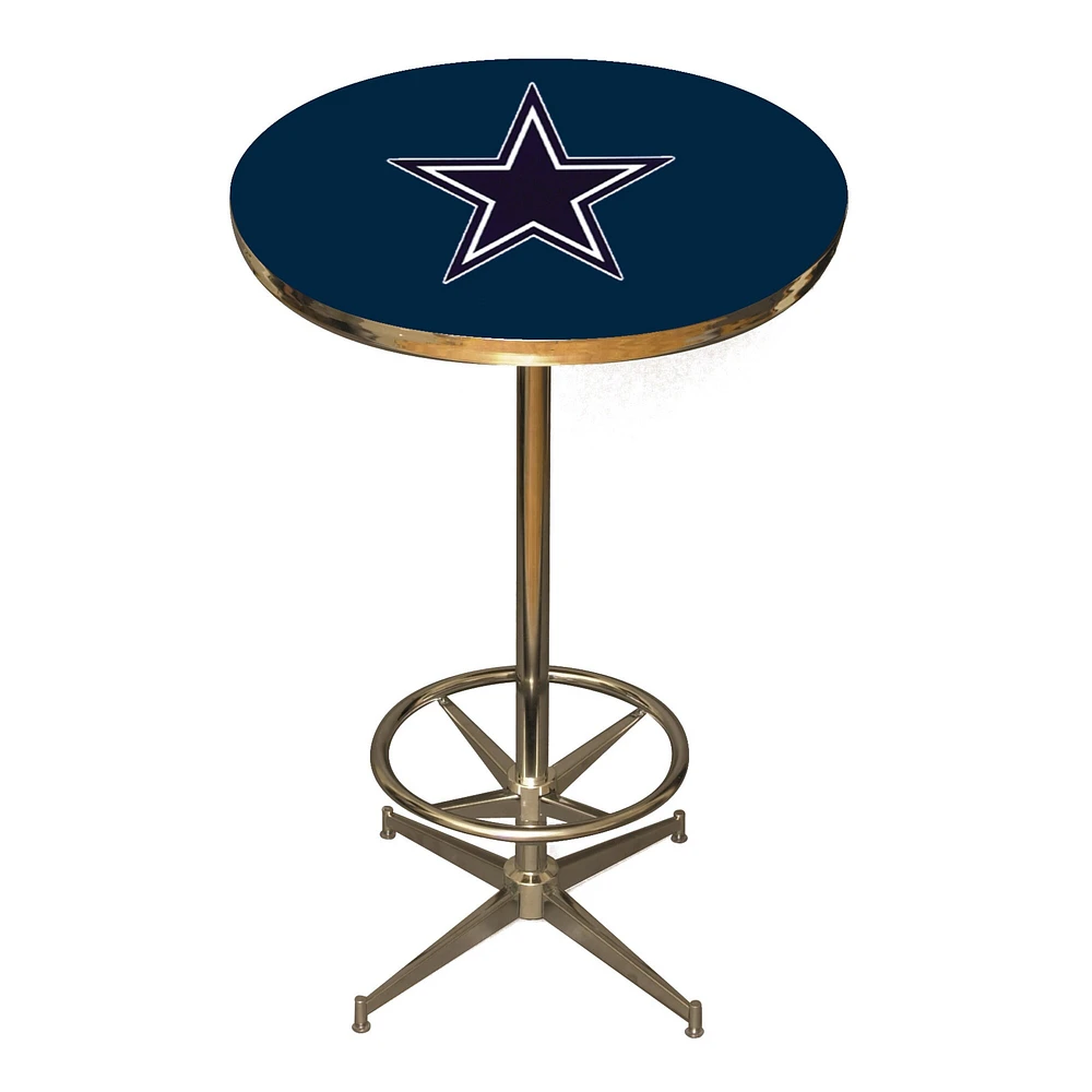 Blue Dallas Cowboys Pub Table