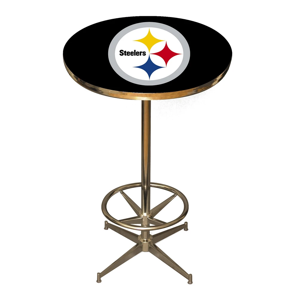 Black Pittsburgh Steelers Pub Table