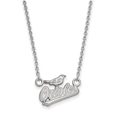 Women's Baltimore Orioles Small Logo Sterling Silver Pendant Necklace