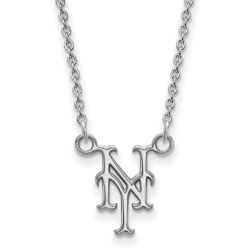 Women's New York Mets Small Logo Sterling Silver Pendant Necklace