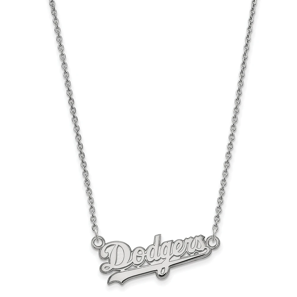Women's Los Angeles Dodgers Small Logo Sterling Silver Pendant Necklace