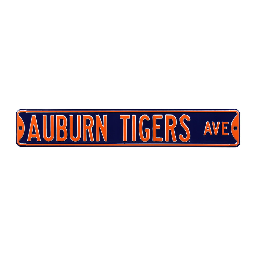 Navy Auburn Tigers 6" x 36" College Ave Street Sign