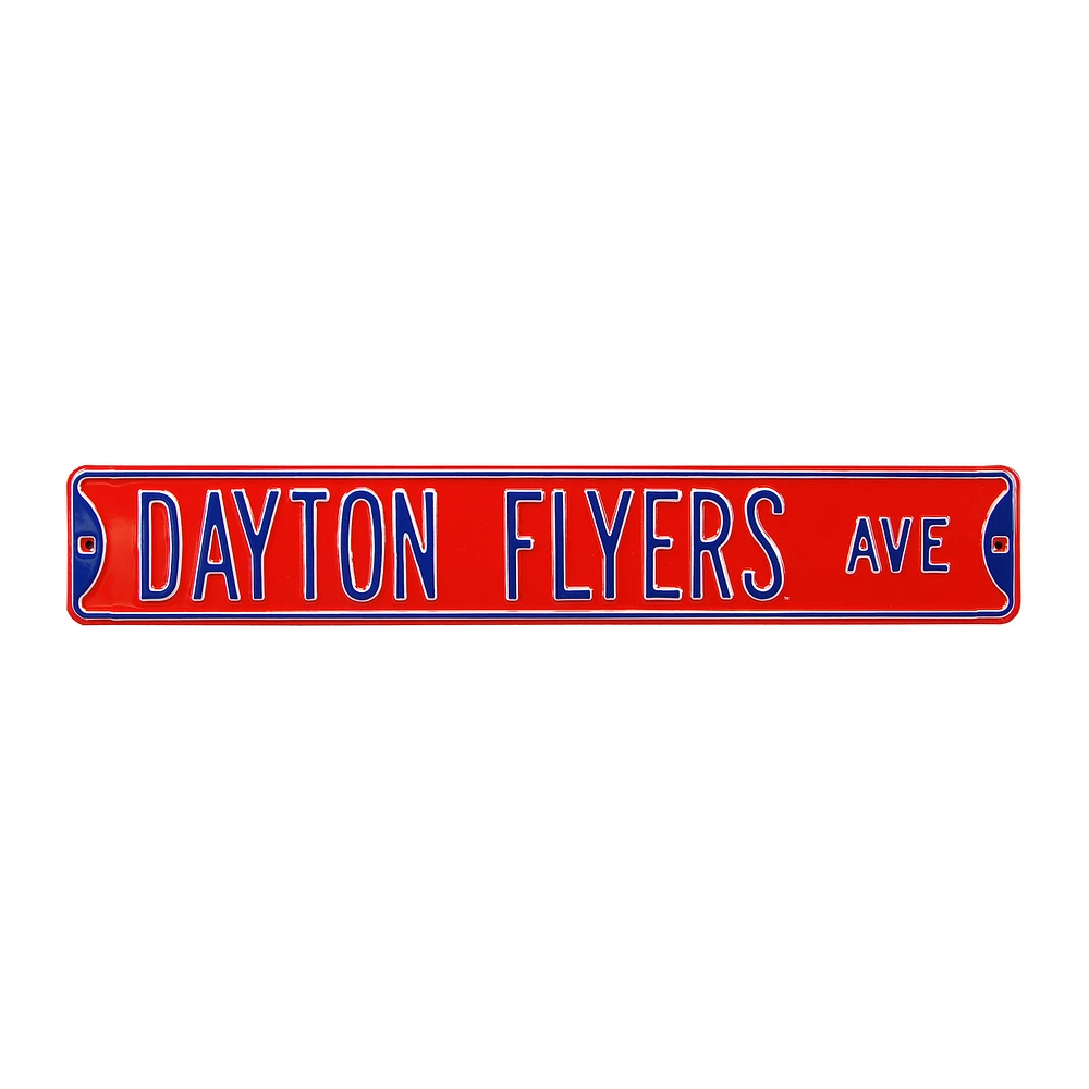 Red Dayton Flyers 6" x 36" College Ave Street Sign