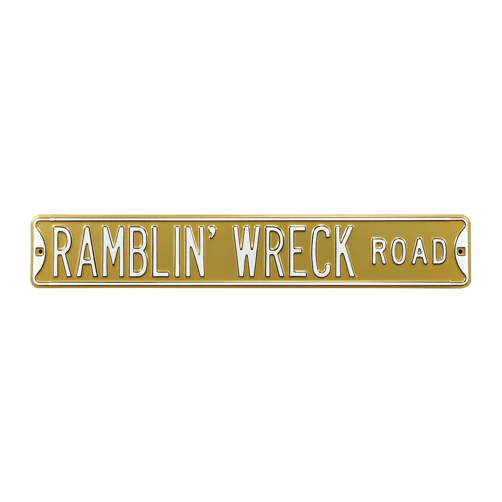 Gold Georgia Tech Yellow Jackets 6" x 36" College Ave Street Sign