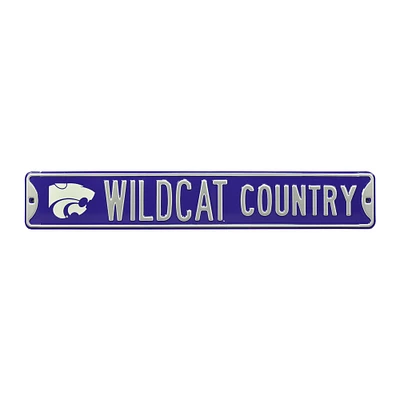 Purple Kansas State Wildcats 6" x 36" College Ave Street Sign