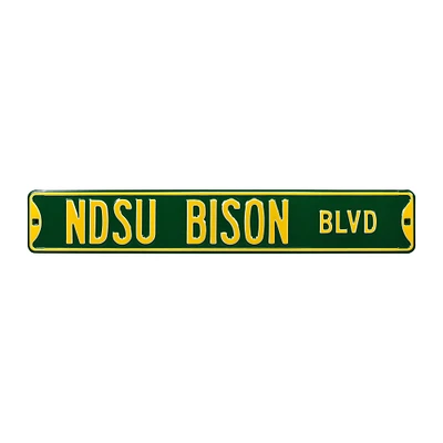 Green NDSU Bison 6" x 36" College Ave Street Sign