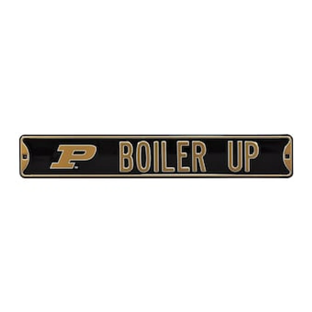 Black Purdue Boilermakers 6" x 36" College Ave Street Sign