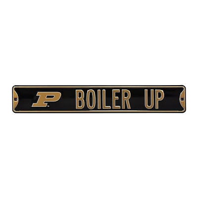 Black Purdue Boilermakers 6" x 36" College Ave Street Sign
