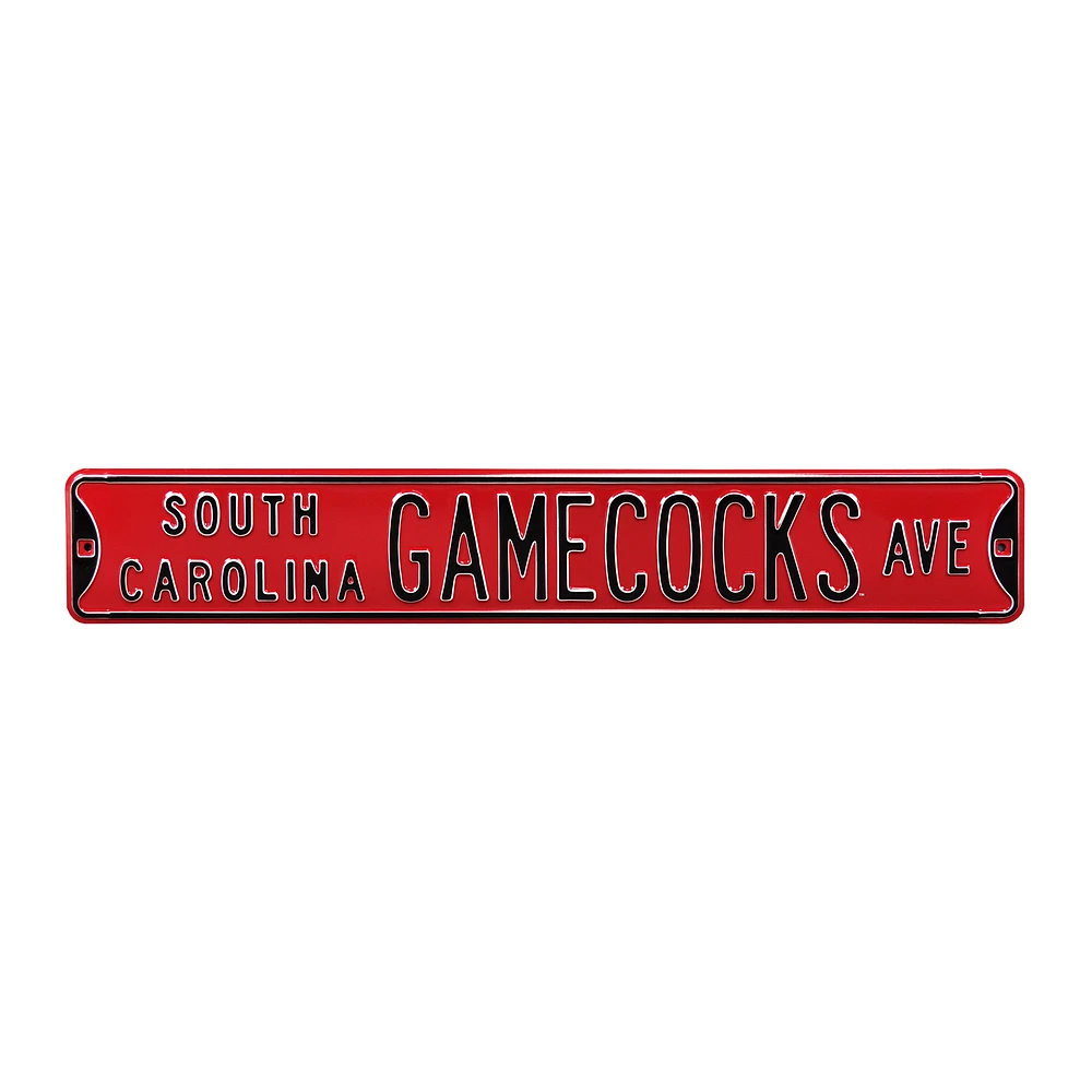 Garnet South Carolina Gamecocks 6" x 36" College Ave Street Sign