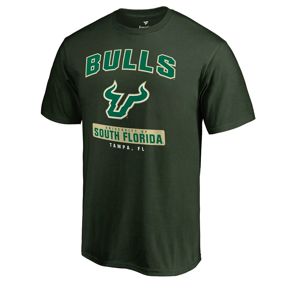 Men's Green South Florida Bulls Campus Icon T-Shirt