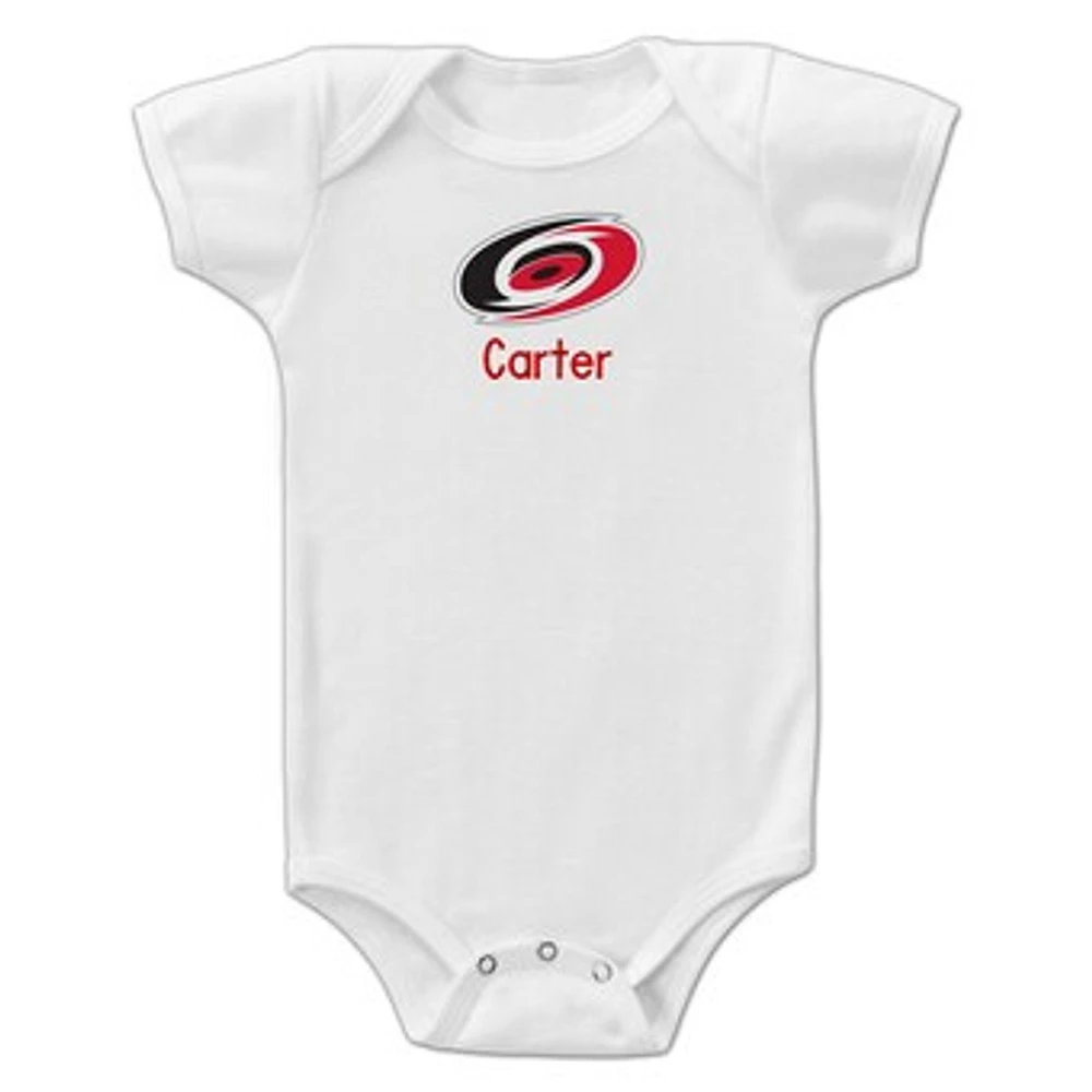 Infant Carolina Hurricanes Personalized Bodysuit