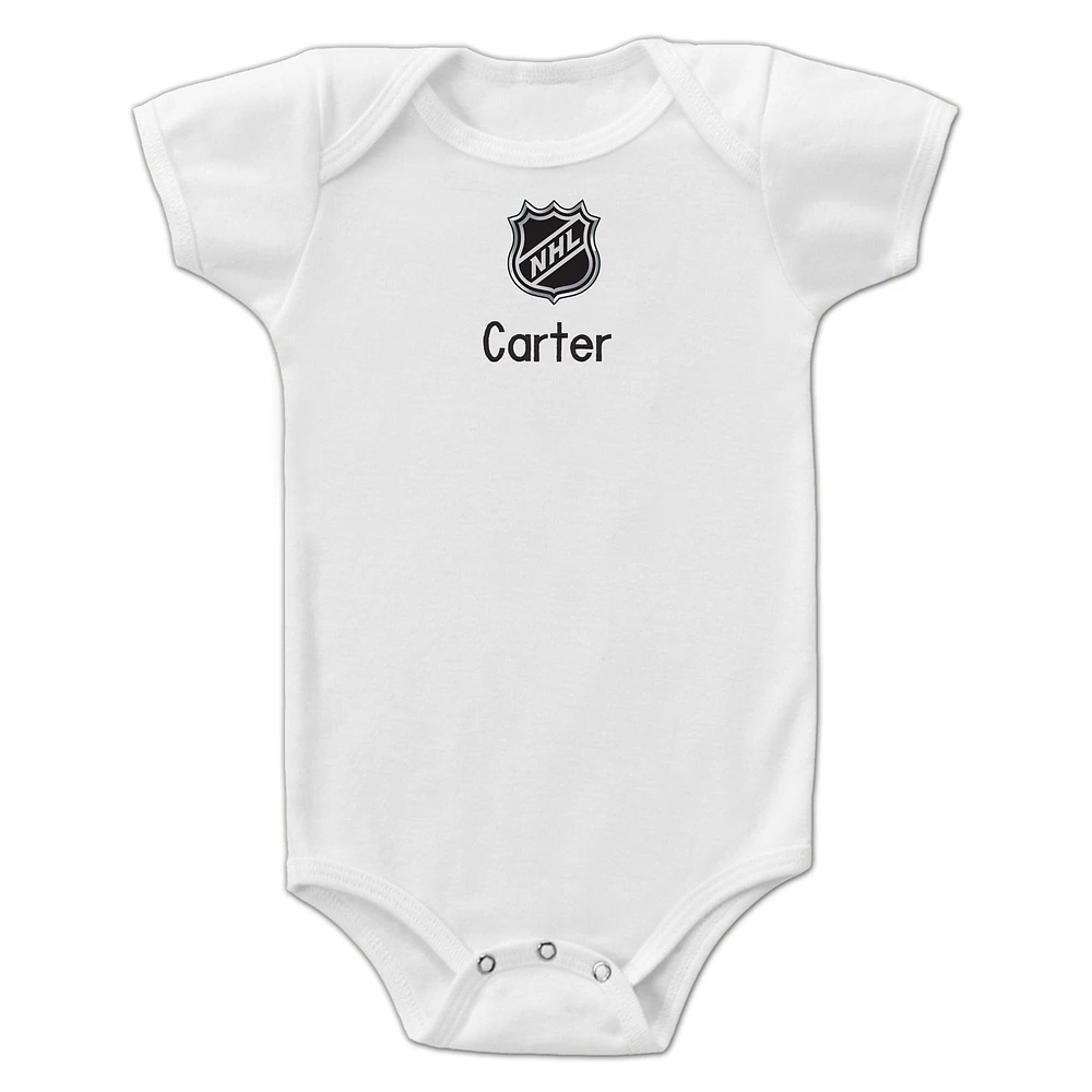 Infant White NHL-Logo Personalized Bodysuit