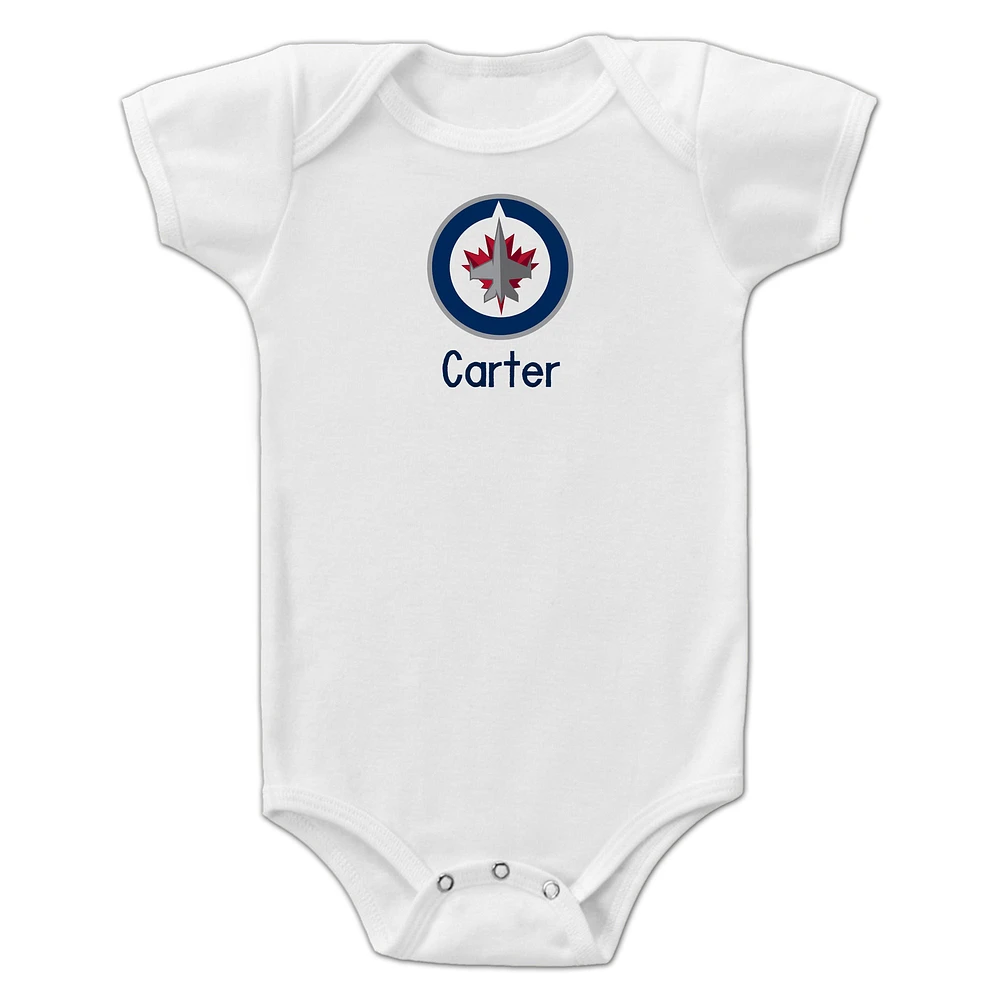 Infant Winnipeg Jets Personalized Bodysuit