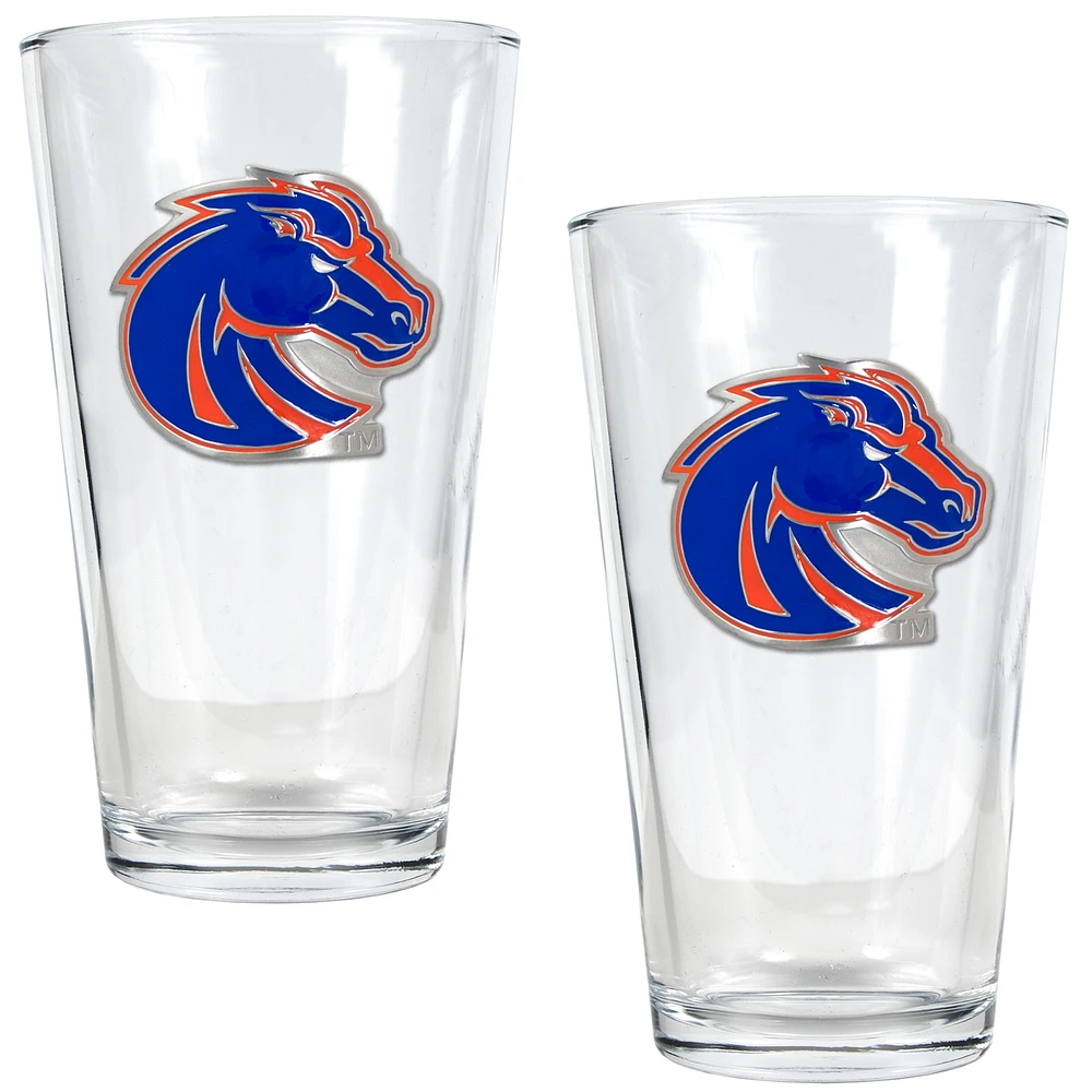 Boise State Broncos 16oz. Pint Glass Set