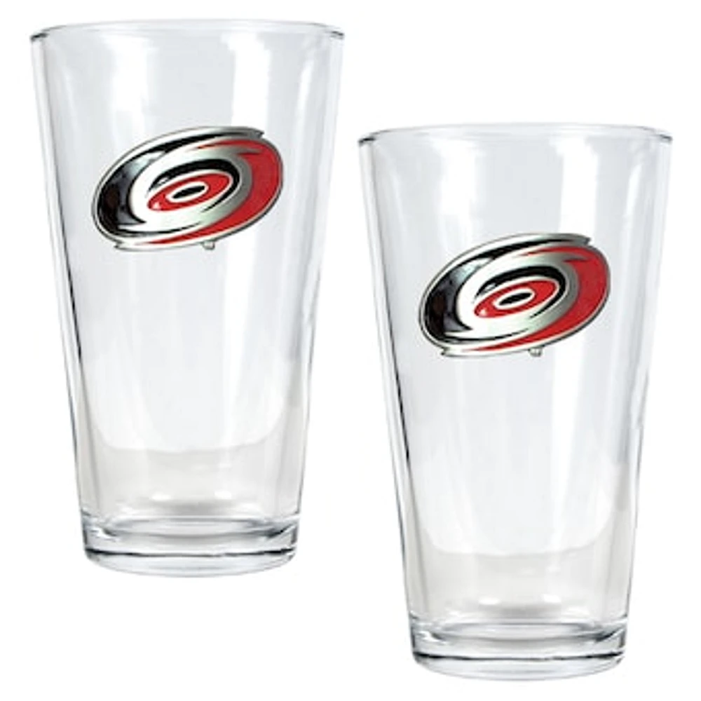Carolina Hurricanes 16oz. Pint Glass Set