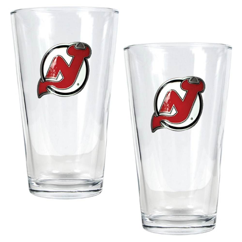 New Jersey Devils 16oz. Pint Glass Set