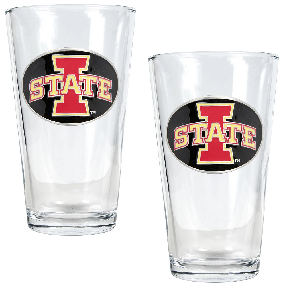 Iowa State Cyclones 16oz. Pint Glass Set