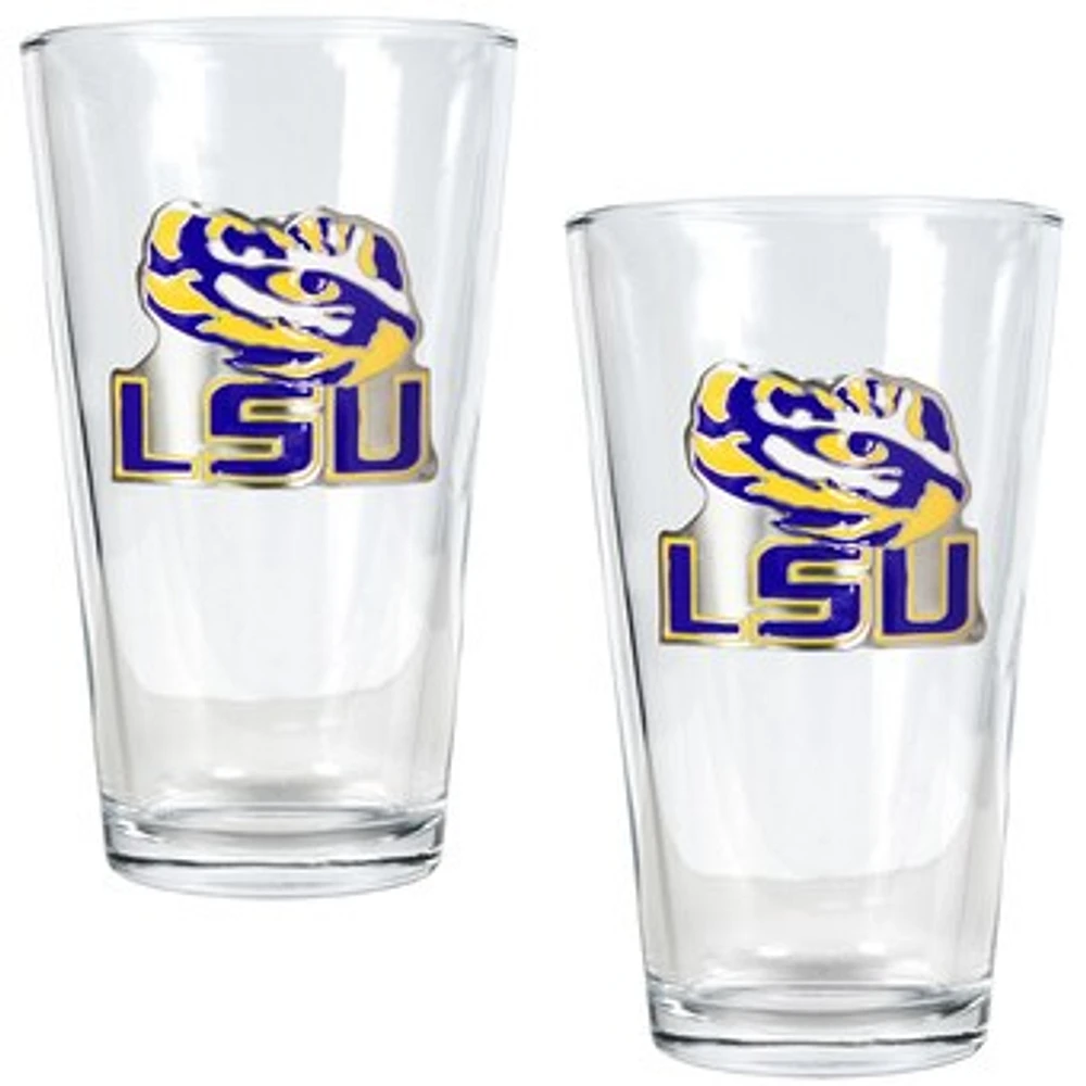 LSU Tigers 16oz. Pint Glass Set