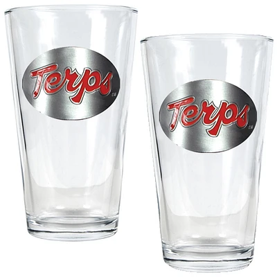 Maryland Terrapins 16oz. Pint Glass Set