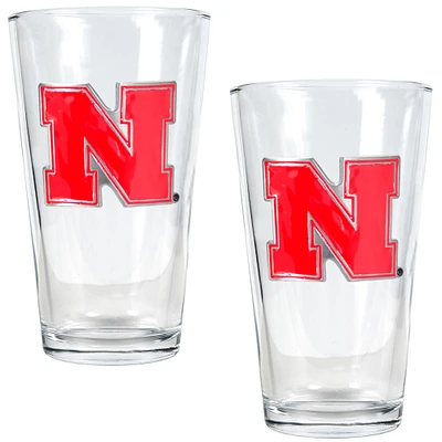 Nebraska Huskers 16oz. Pint Glass Set