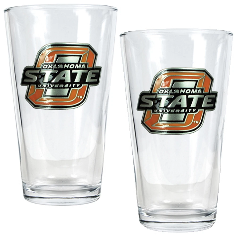 Oklahoma State Cowboys 16oz. Pint Glass Set