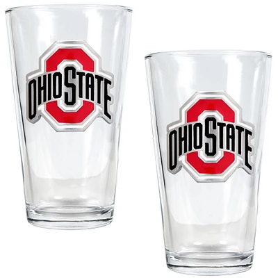 Ohio State Buckeyes 16oz. Pint Glass Set