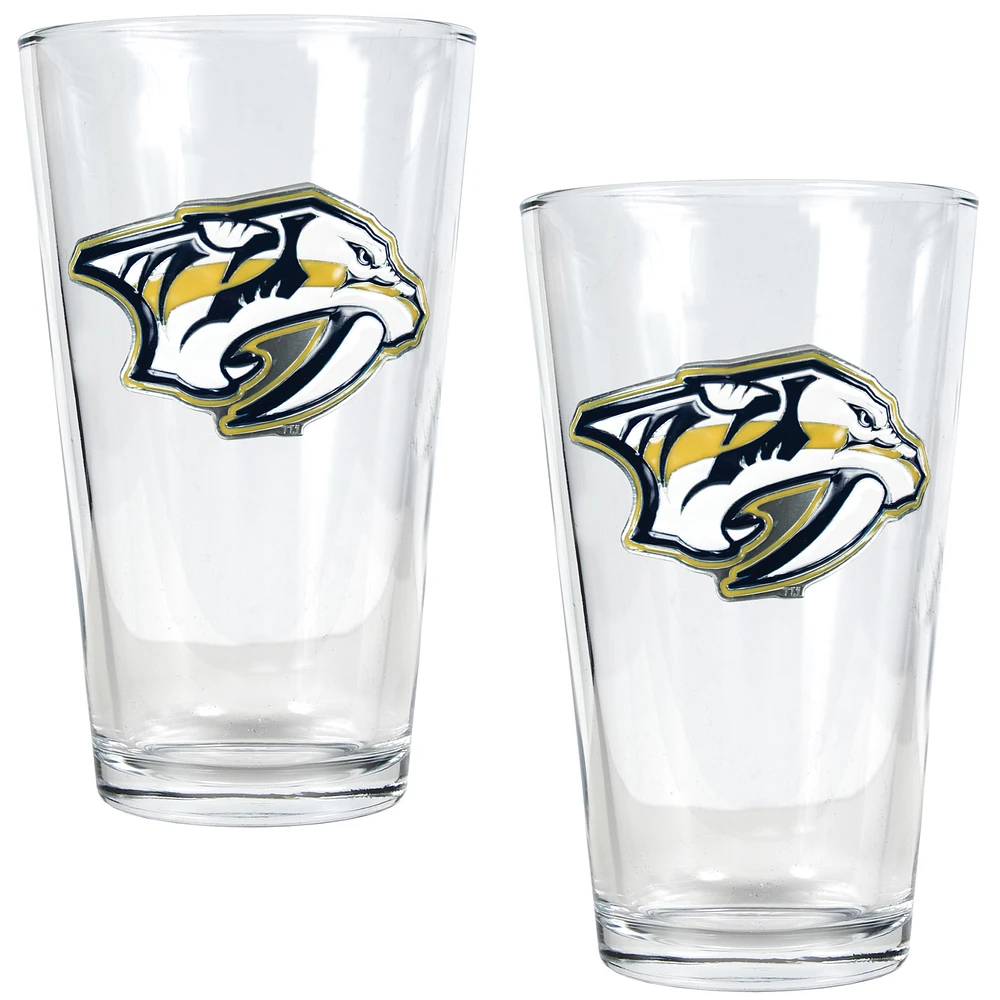 Nashville Predators 16oz. Pint Glass Set