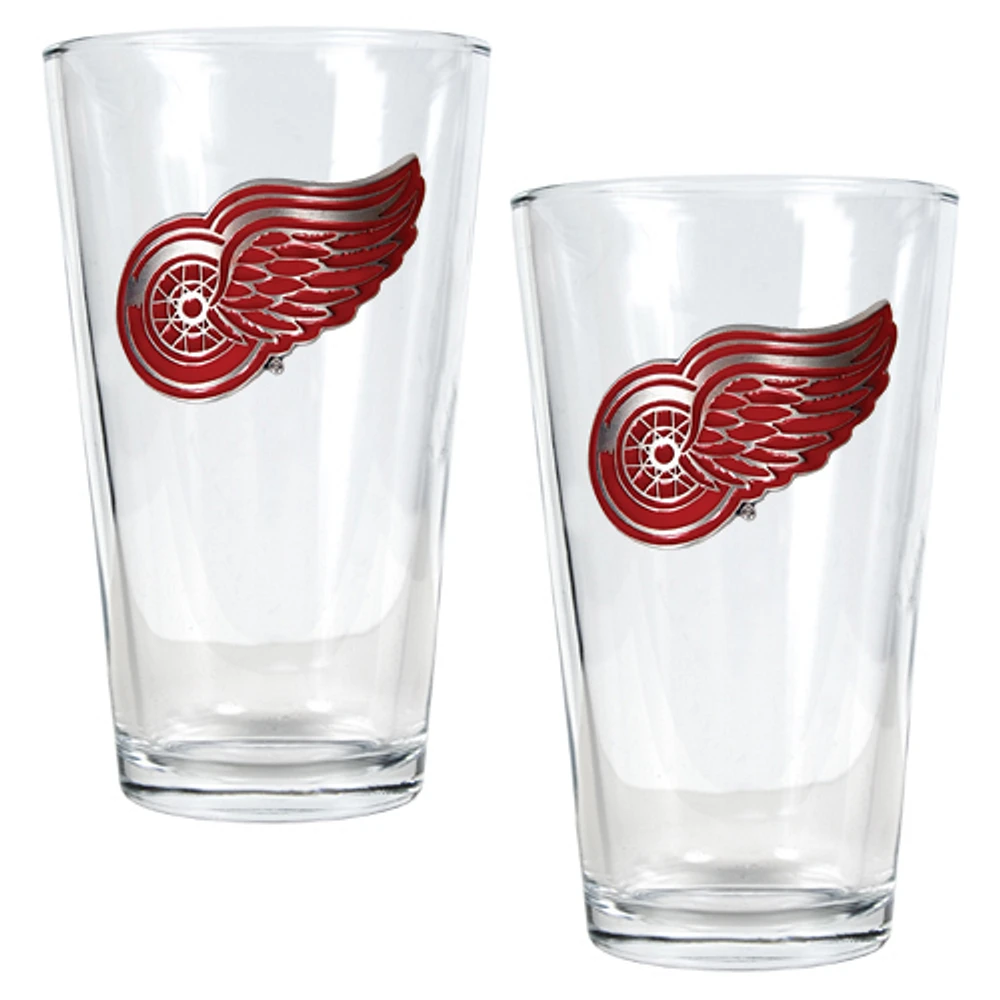 Detroit Red Wings 16oz. Pint Glass Set