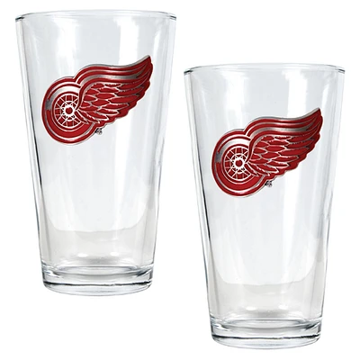 Detroit Red Wings 16oz. Pint Glass Set
