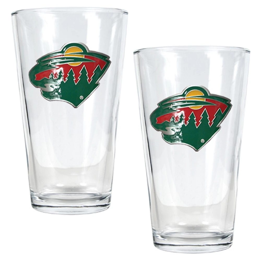 Minnesota Wild 16oz. Pint Glass Set
