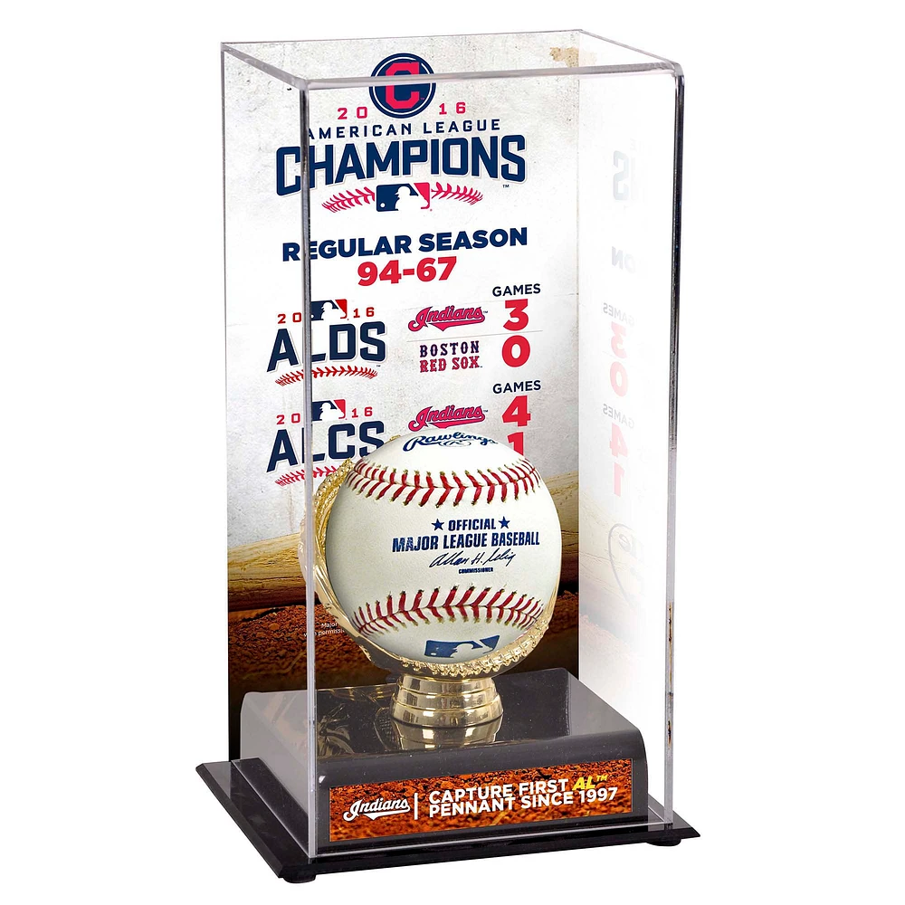 Cleveland Indians 2016 MLB American League Champions Sublimated Display Case with Image