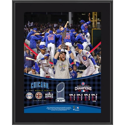 Chicago Cubs 2016 MLB World Series Champions 10.5" x 13" Sublimated Plaque