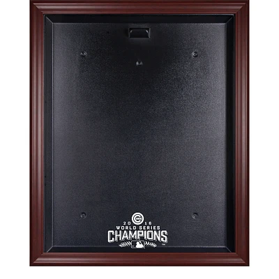 Chicago Cubs 2016 MLB World Series Champions Mahogany Framed Logo Jersey Display Case