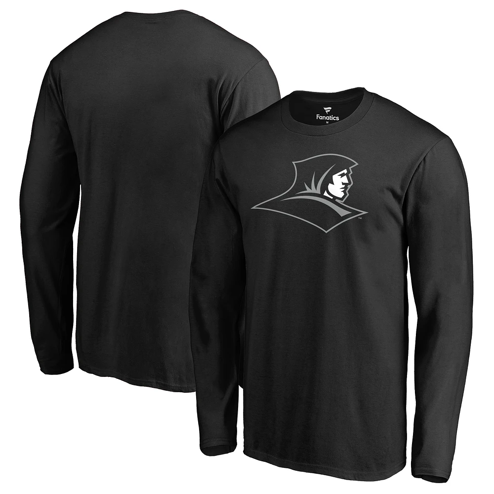 Men's Black Providence Friars Primary Team Logo Long Sleeve T-Shirt