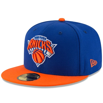 Men's New Era Royal/Orange York Knicks Official Team Color 2Tone 59FIFTY Fitted Hat