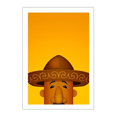 Milwaukee Brewers Racing Sausage Chorizo 14" x 20" Minimalist Art Giclee