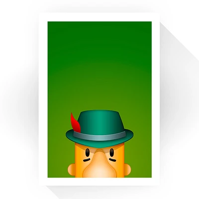 Milwaukee Brewers Racing Sausage Bratwurst 24" x 32" Minimalist Art Giclee