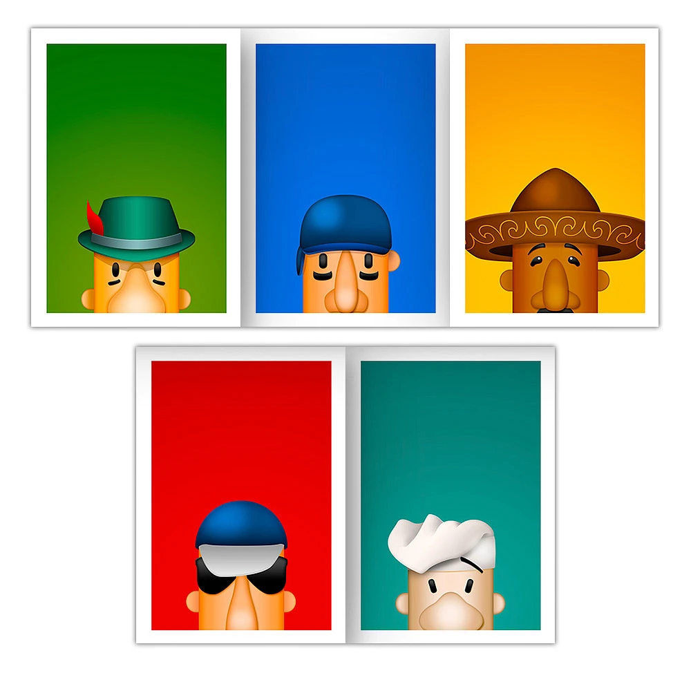 Milwaukee Brewers 5" x 7" Minimalist Postcard Set