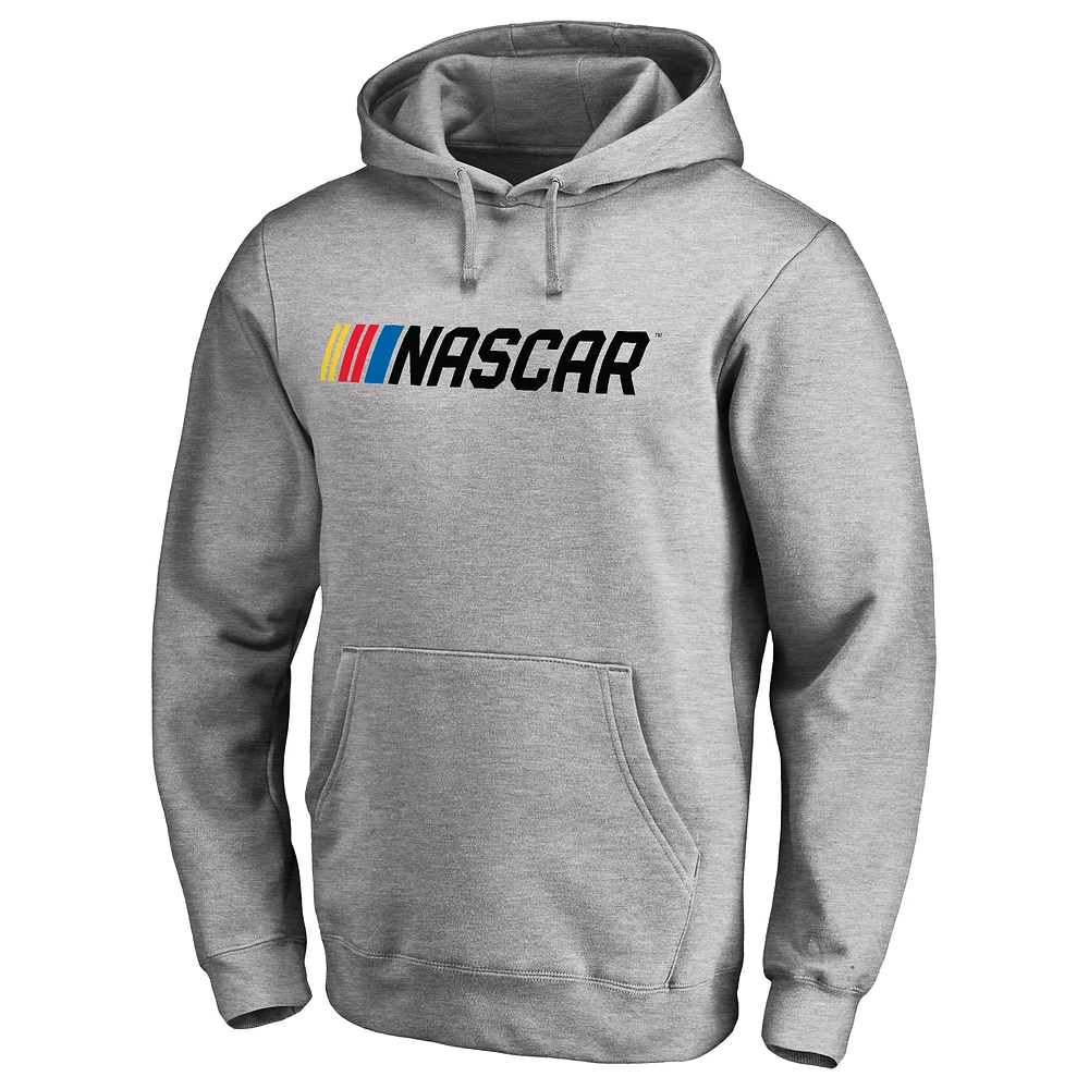 Men's Heather Gray NASCAR Pullover Hoodie