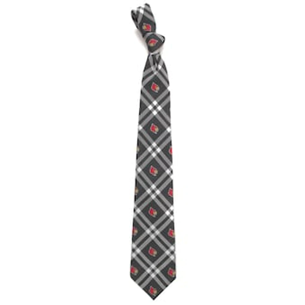 Men's Black Louisville Cardinals Rhodes Tie
