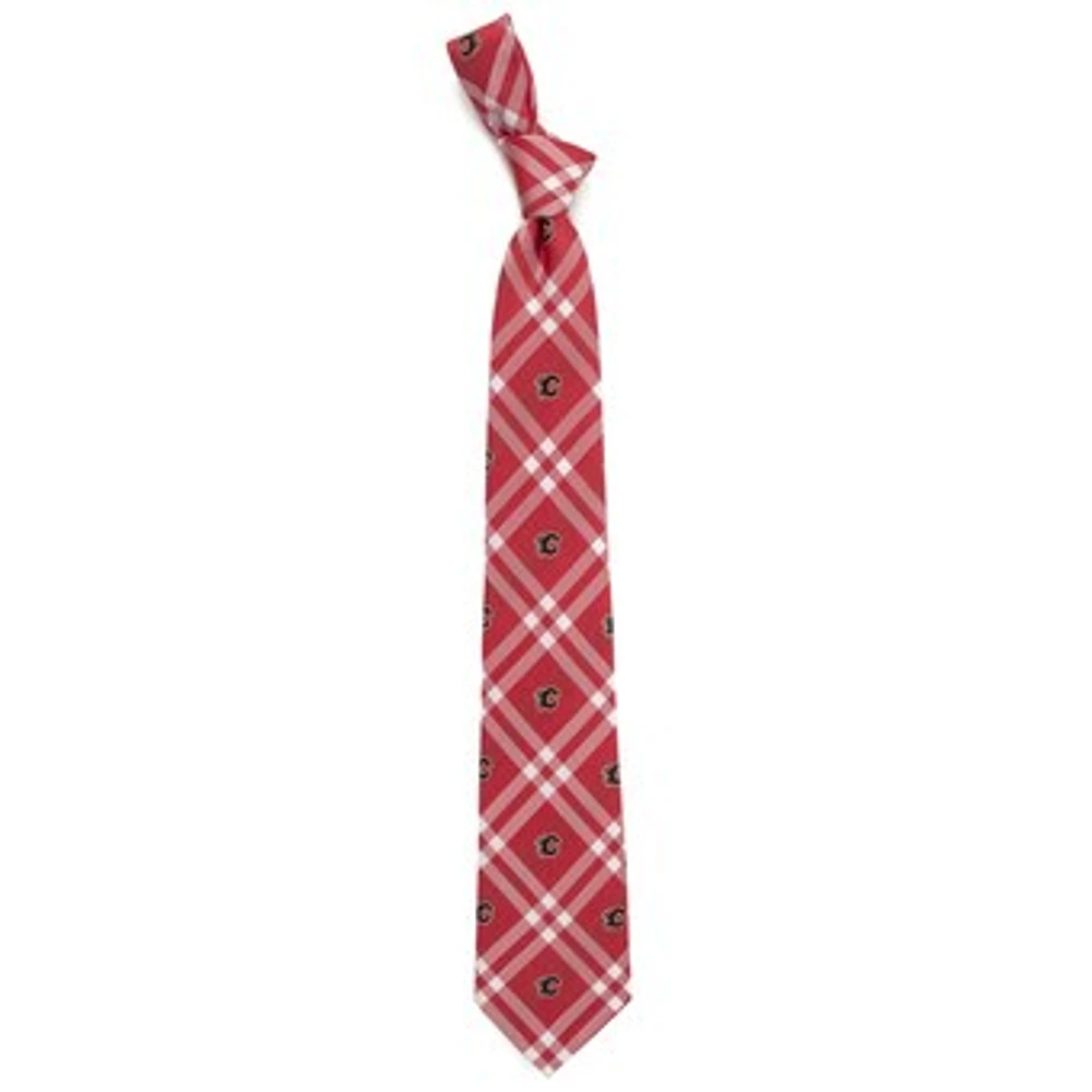 Men's Red Calgary Flames Rhodes Tie