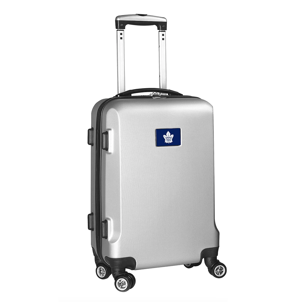MOJO Silver Toronto Maple Leafs 21" 8-Wheel Hardcase Spinner Carry-On Luggage