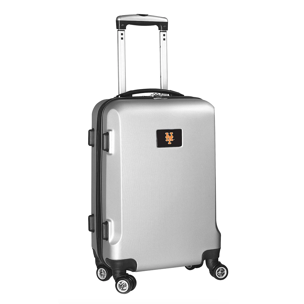 MOJO Silver New York Mets 21" 8-Wheel Hardcase Spinner Carry-On Luggage