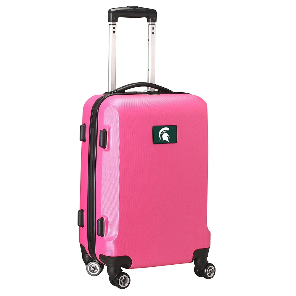 MOJO Pink Michigan State Spartans 21" 8-Wheel Hardcase Spinner Carry-On Luggage