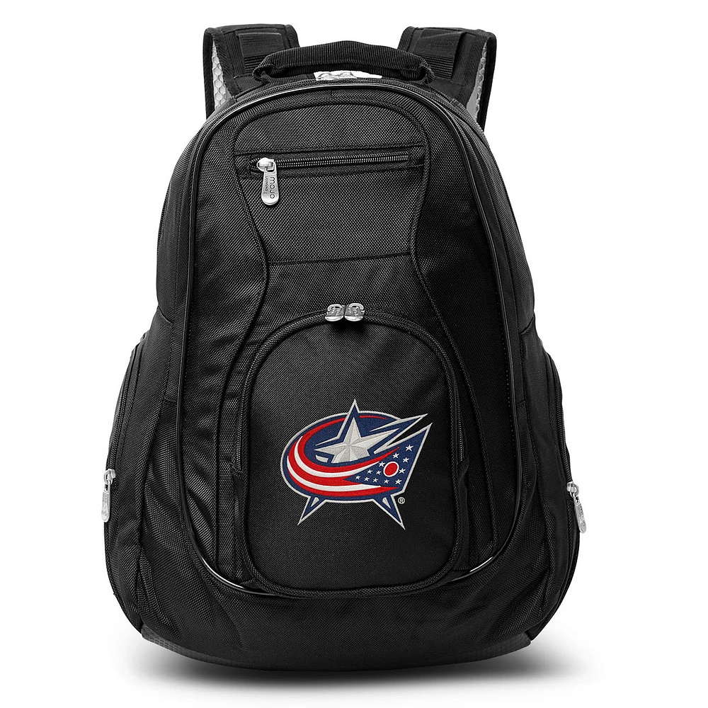 MOJO Black Columbus Blue Jackets 19'' Laptop Travel Backpack