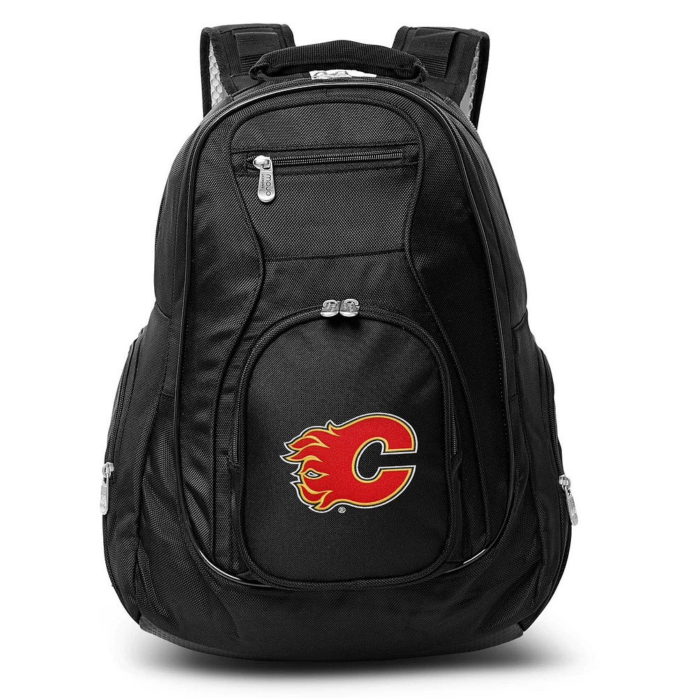 MOJO Black Calgary Flames 19'' Laptop Travel Backpack