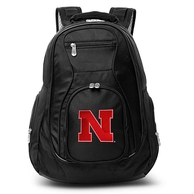 MOJO Black Nebraska Huskers 19'' Laptop Travel Backpack