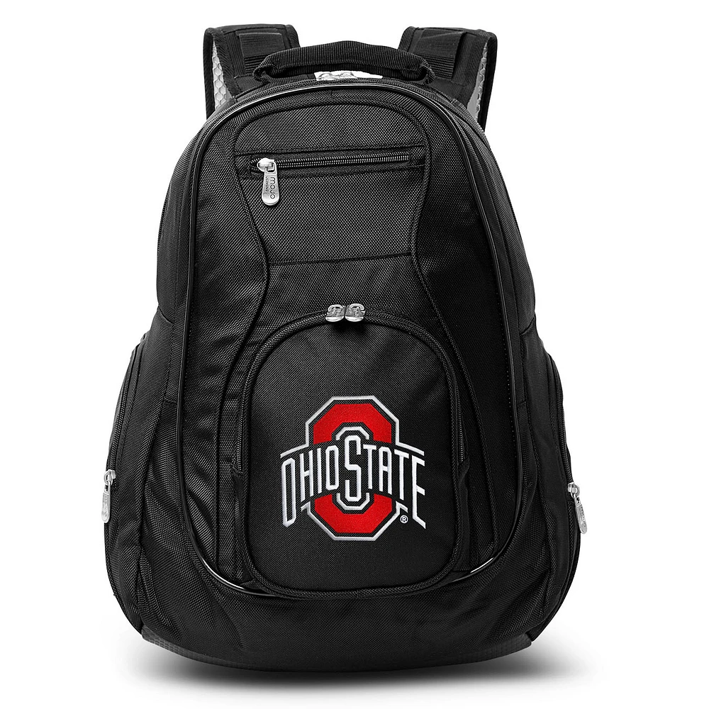 MOJO Black Ohio State Buckeyes 19'' Laptop Travel Backpack